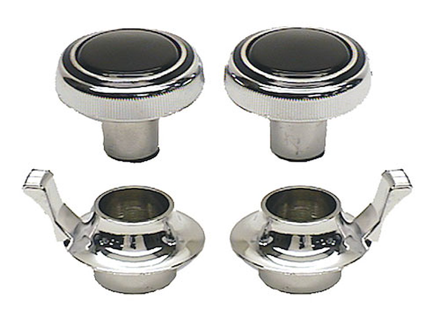 69-71 Radio Knob Set - stereo 4pcs