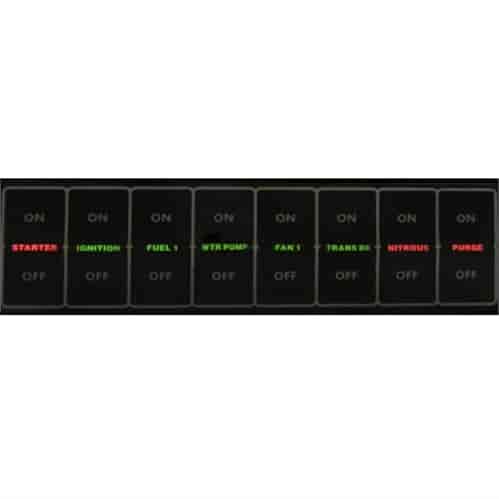 8 Switch Flat Touch Control Panel