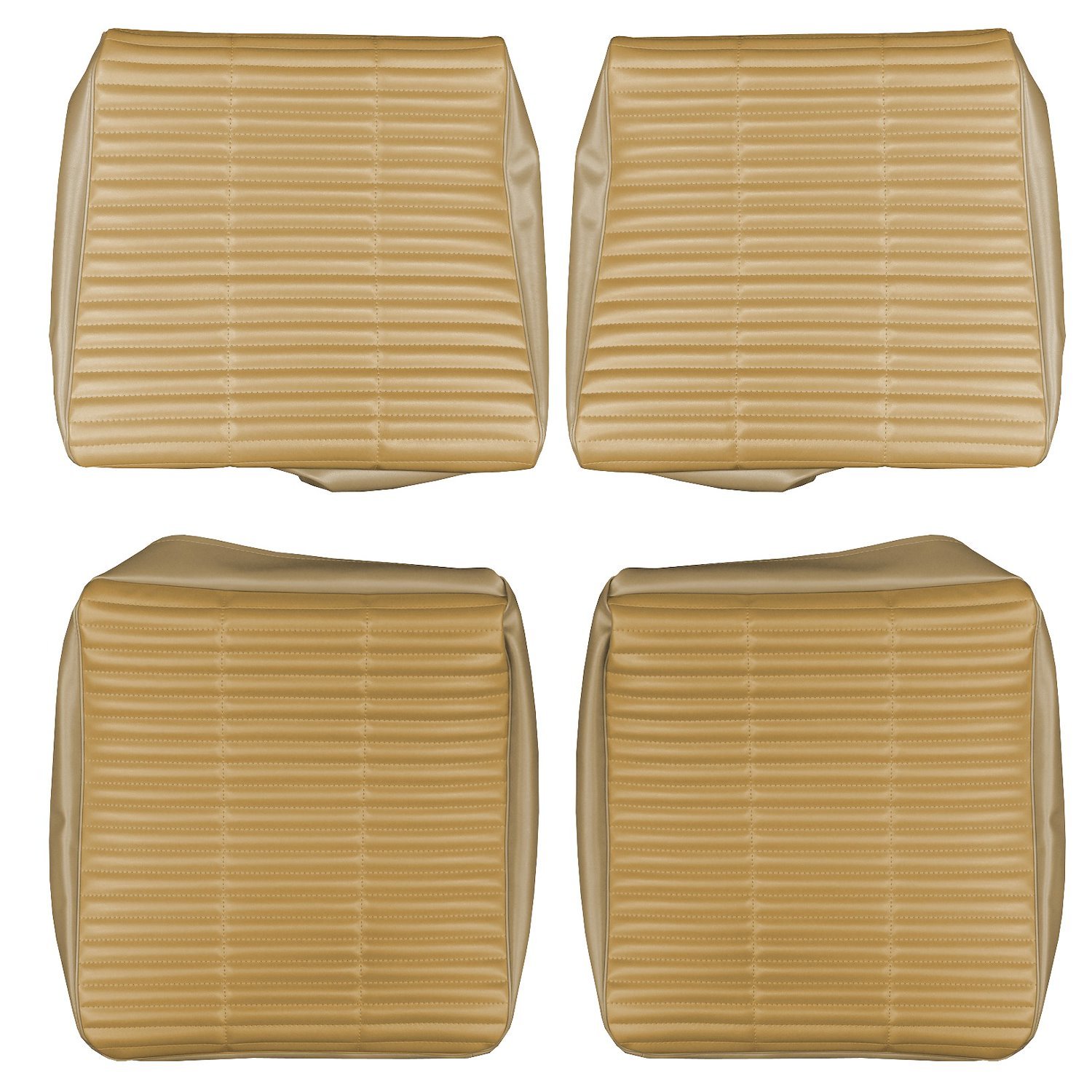 AA66CX00070617 66 CHARGER FASTBACK REAR BUCKETS - GINGER/GOLD