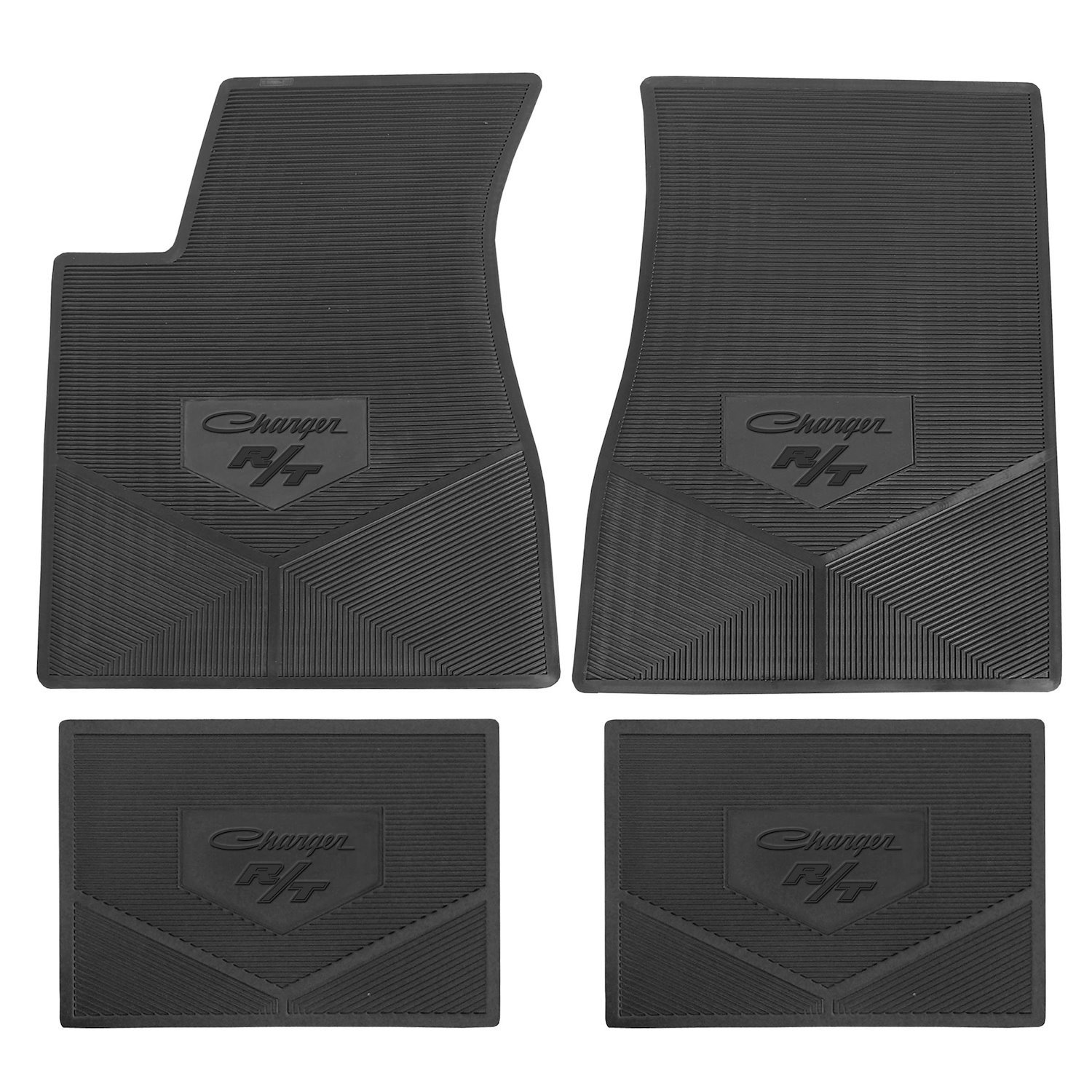 FMCX0004001001 71 CHARGER R/T VINYL FLOORMATS AUTOMATIC - BLACK