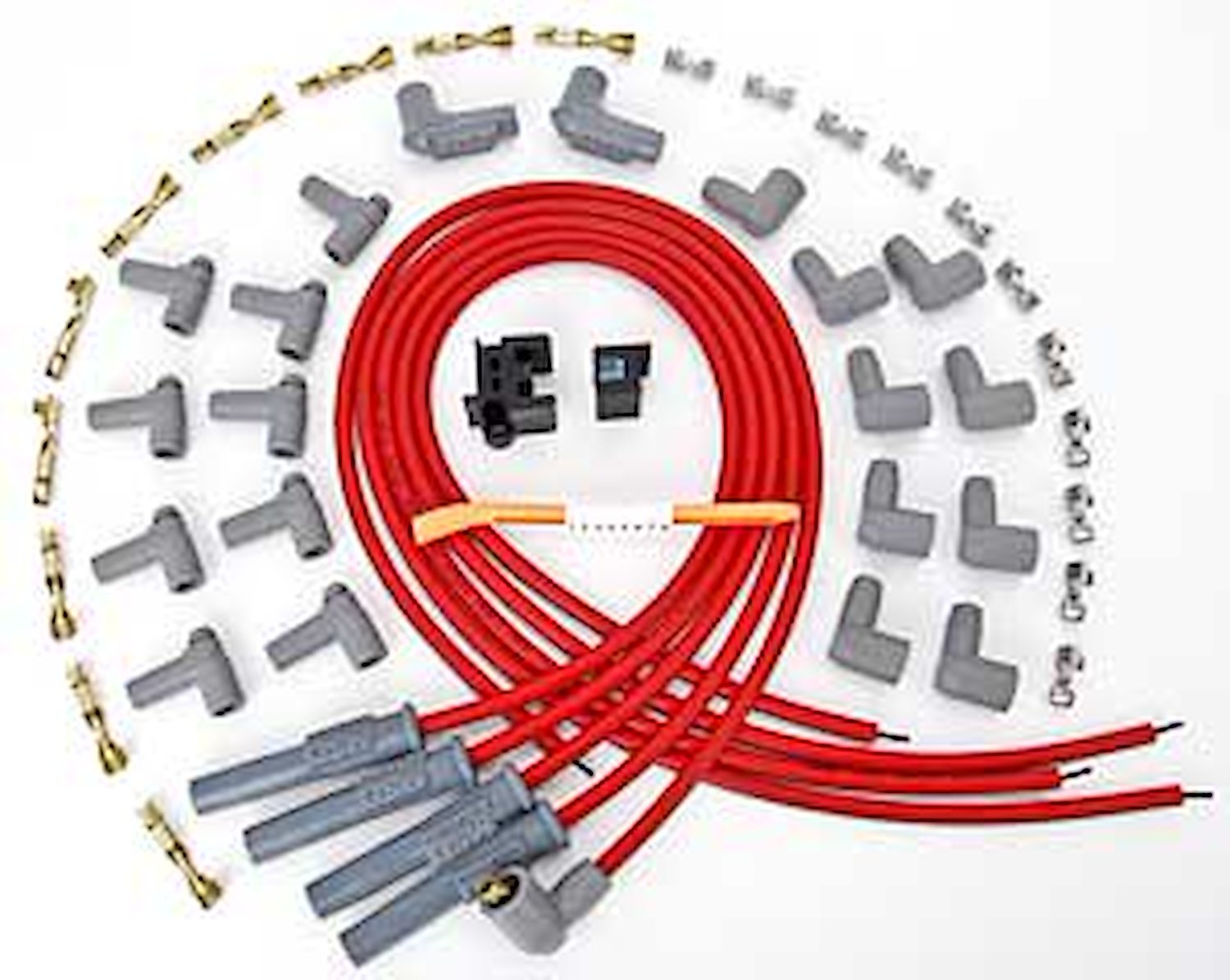 Red 2-in-1 Universal 8.5mm Spark Plug Wire Set