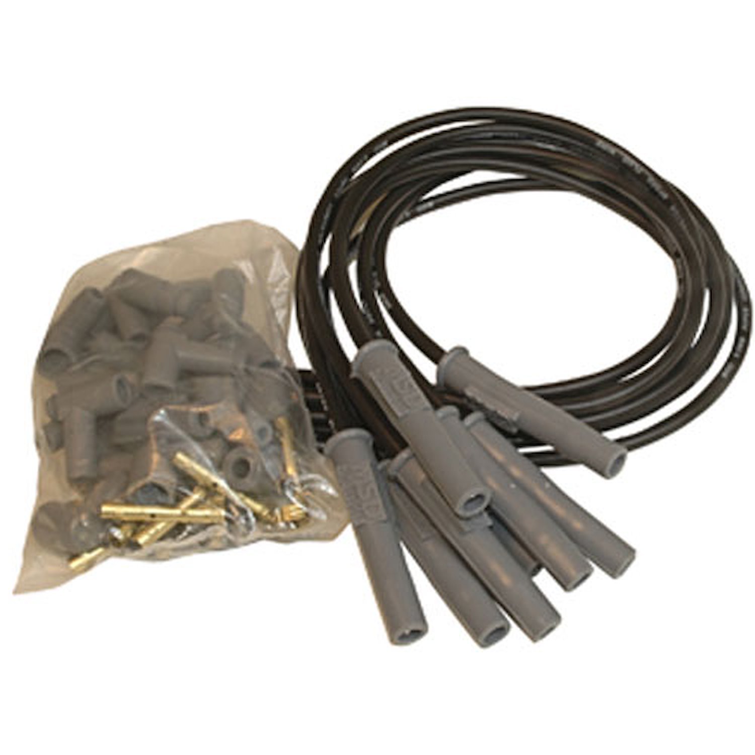 MSD Ignition 31193 Black 2-in-1 Universal 8.5mm Spark Plug Wire Set  8-Cylinder