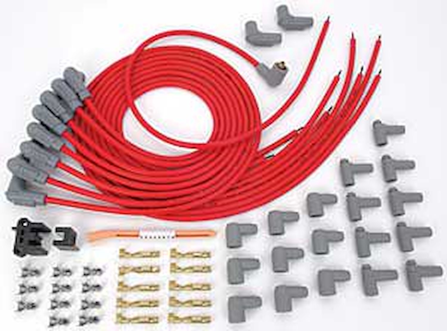 Red 2-in-1 Universal 8.5mm Spark Plug Wire Set