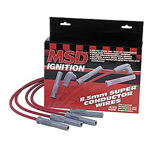 Red Super Conductor 8.5mm Wires Motorcycle, 4-Cylinder