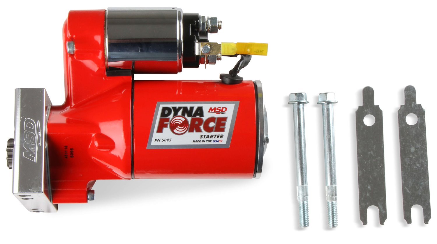 5095 DynaForce High-Torque Starter for Chevy Small, Big Block Engines w/Straight Mount Holes [Red]