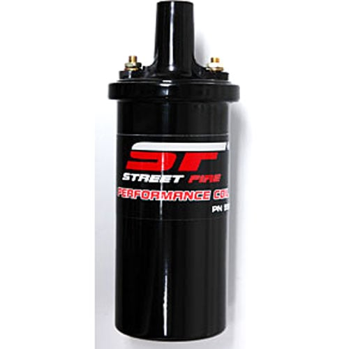  A-Team Performance - Ignition Coil Spark Canister Oil - Filled  Red 45,000 Volts Universal Fit for High-Performance Distributors (Male) :  Automotive