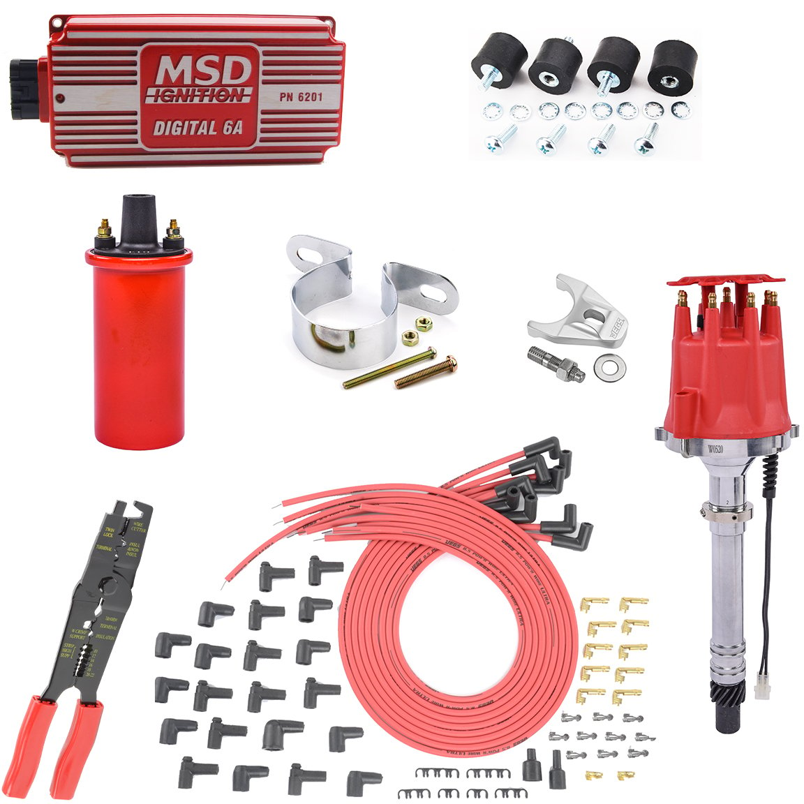 MSD Ignition Digital 6A Ignition Kit for Small/Big Block Chevy [Short or  Tall Deck]