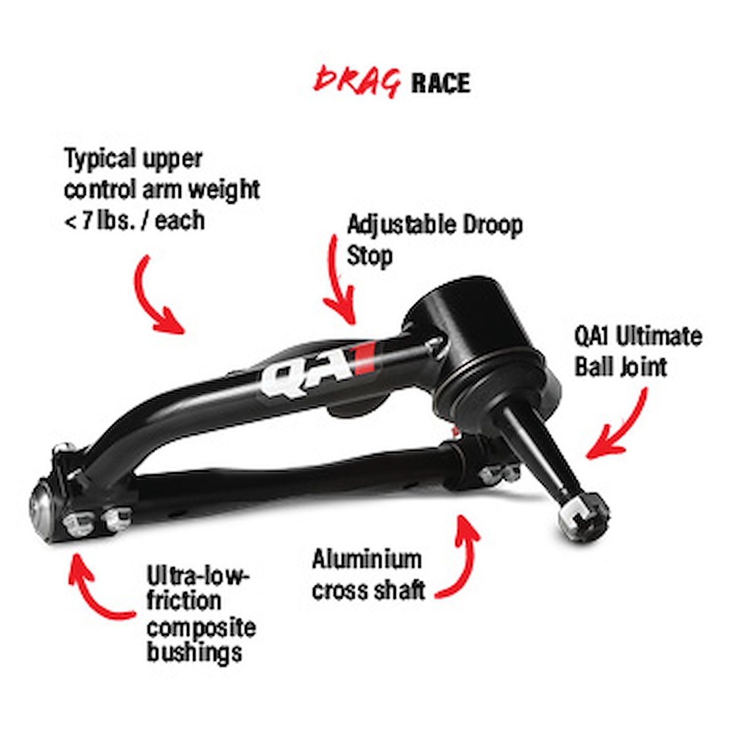 Drag Racing 2.0 Upper Control Arms [GM 1970-1981