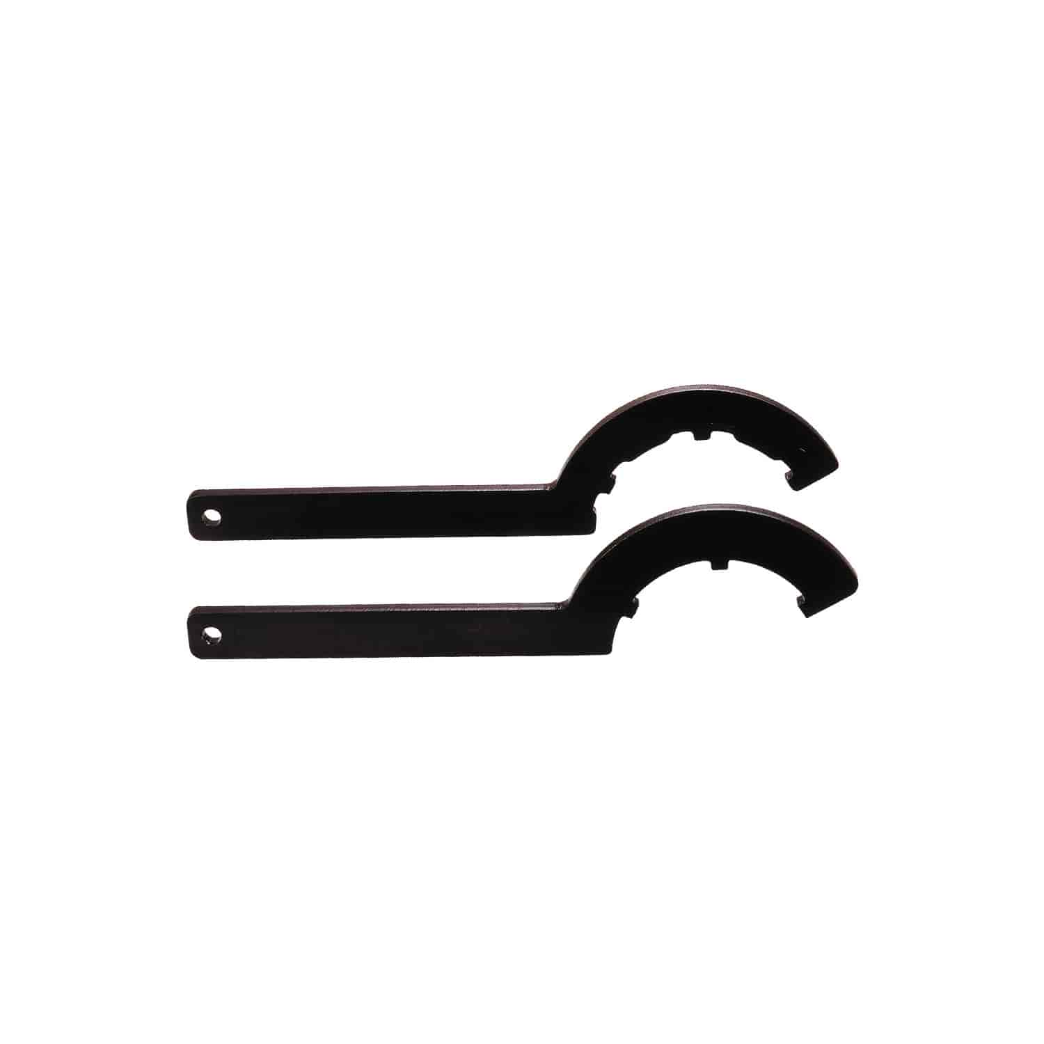 JEGS 81802 Universal Billet Spanner Wrench Set Removable Teeth