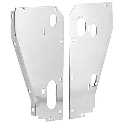 Aluminum Side Panels for Core Support 1957 Chevy (Crossflow Radiator Only)