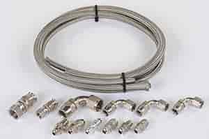 Power Steering Hose Kit For Remote Mount Style Resevoir