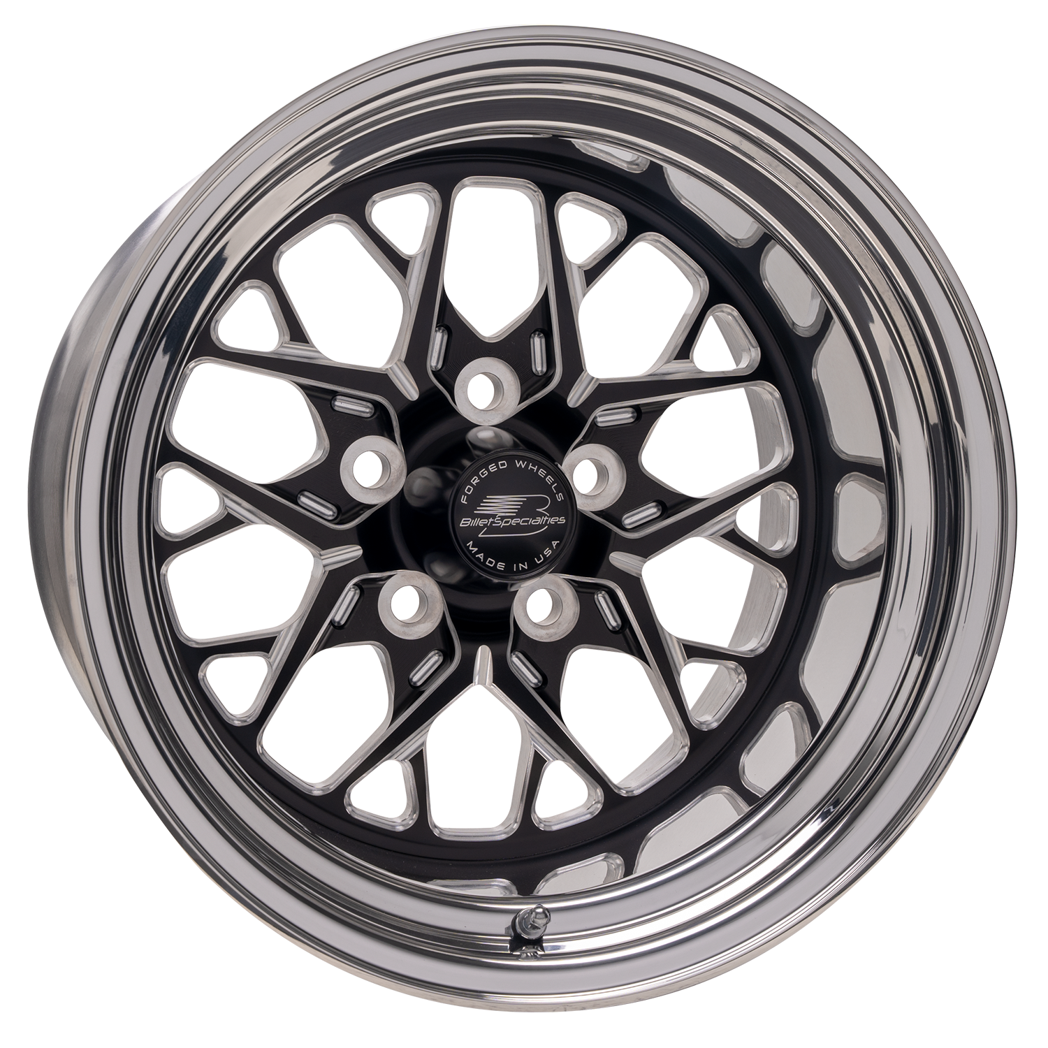 REDLINE Wheel, Size: 15" x 12", Bolt Pattern: 5" x 4.75", Offset: 61 mm [Black]