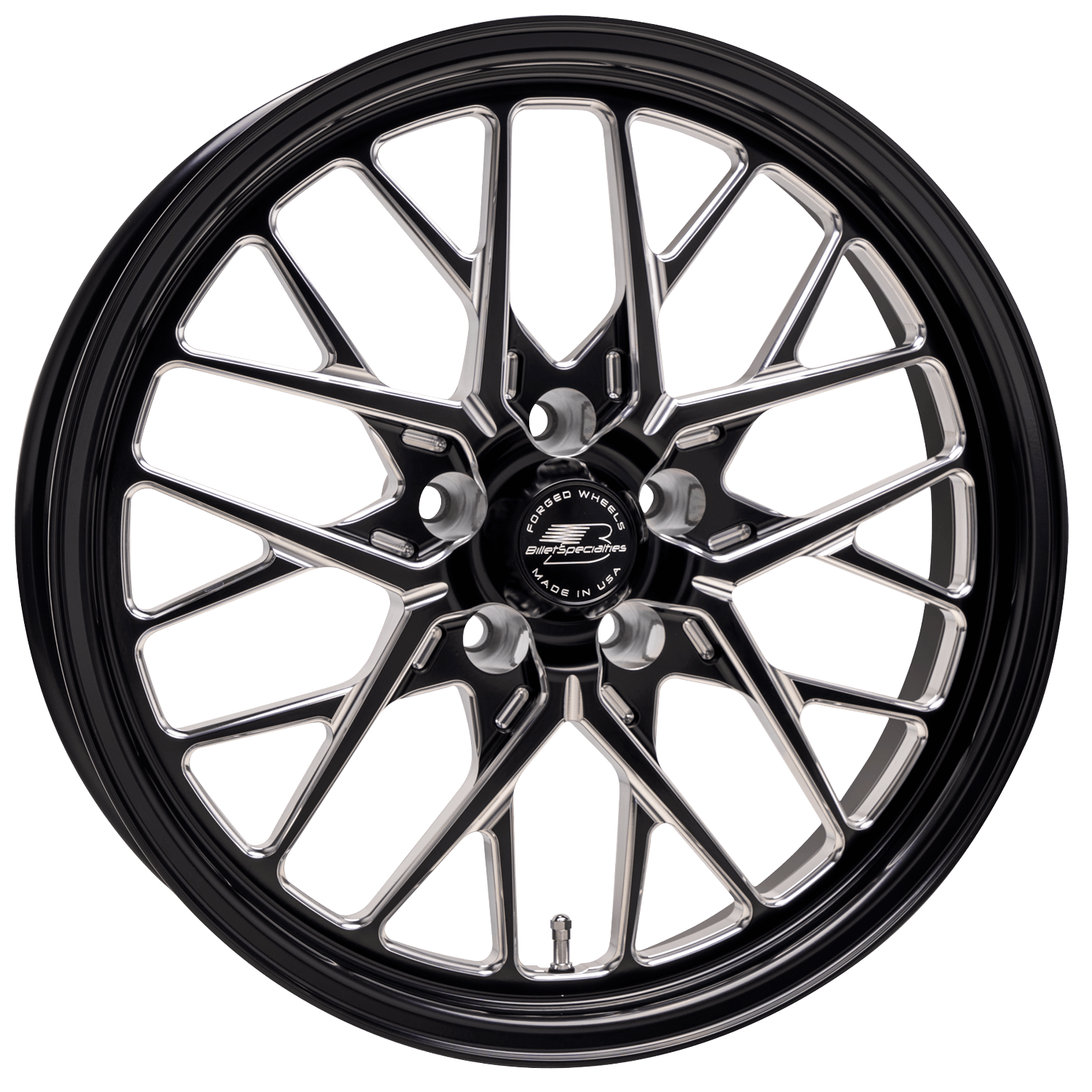REDLINE Drag Pack Front Wheel, Size: 18" x 5", Bolt Pattern: 5 x 115 mm, Offset: 90 mm [Black]
