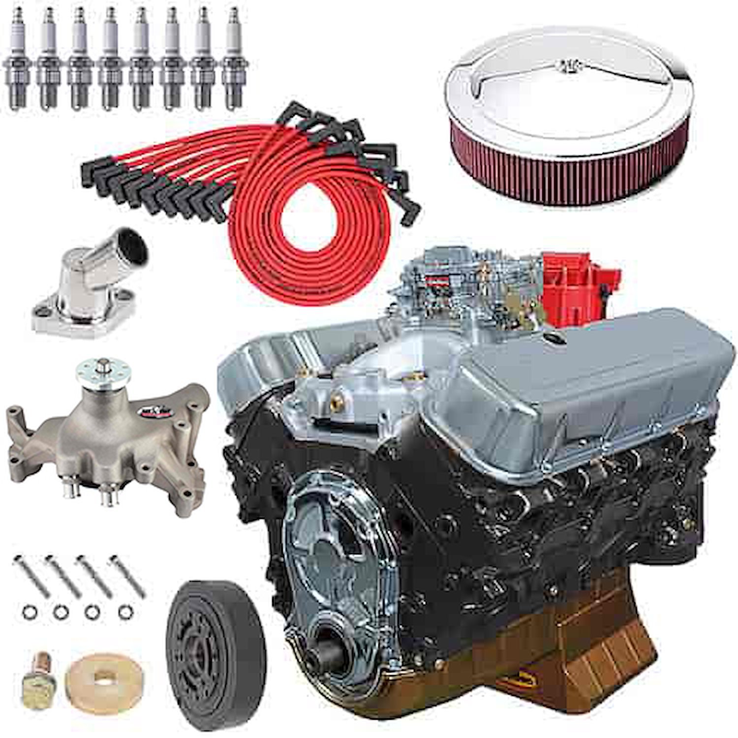 Big Block Chevy 496ci Dress Engine Kit, Includes: