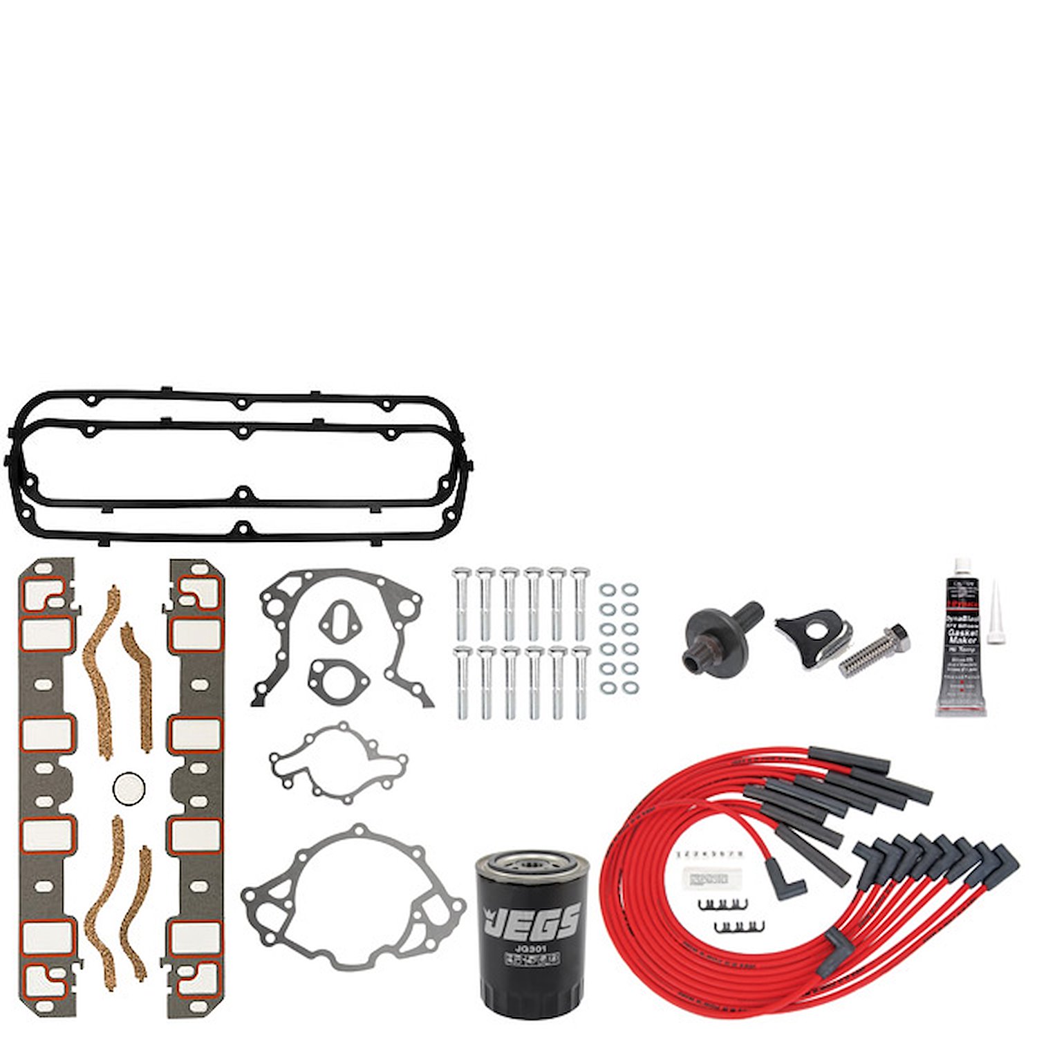 Ford 5.0L 302ci HO Long Block Engine Install Kit