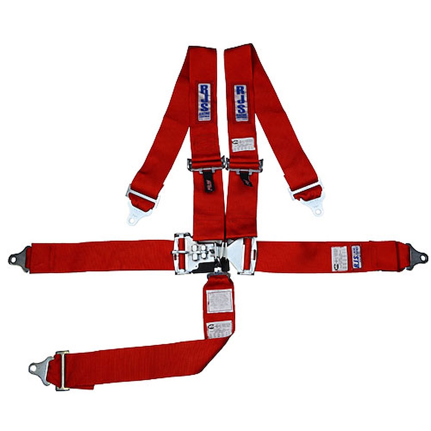 5-Point Latch and Link Racing Harness Red