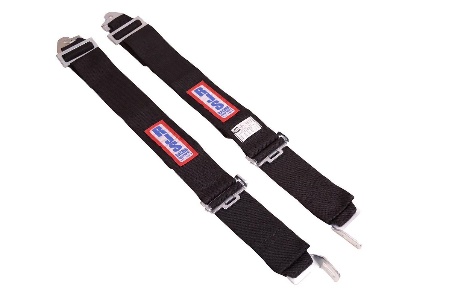 NON-SFI 2 L&L PULL UP Lap Belt w/side adjuster BOLT BLACK