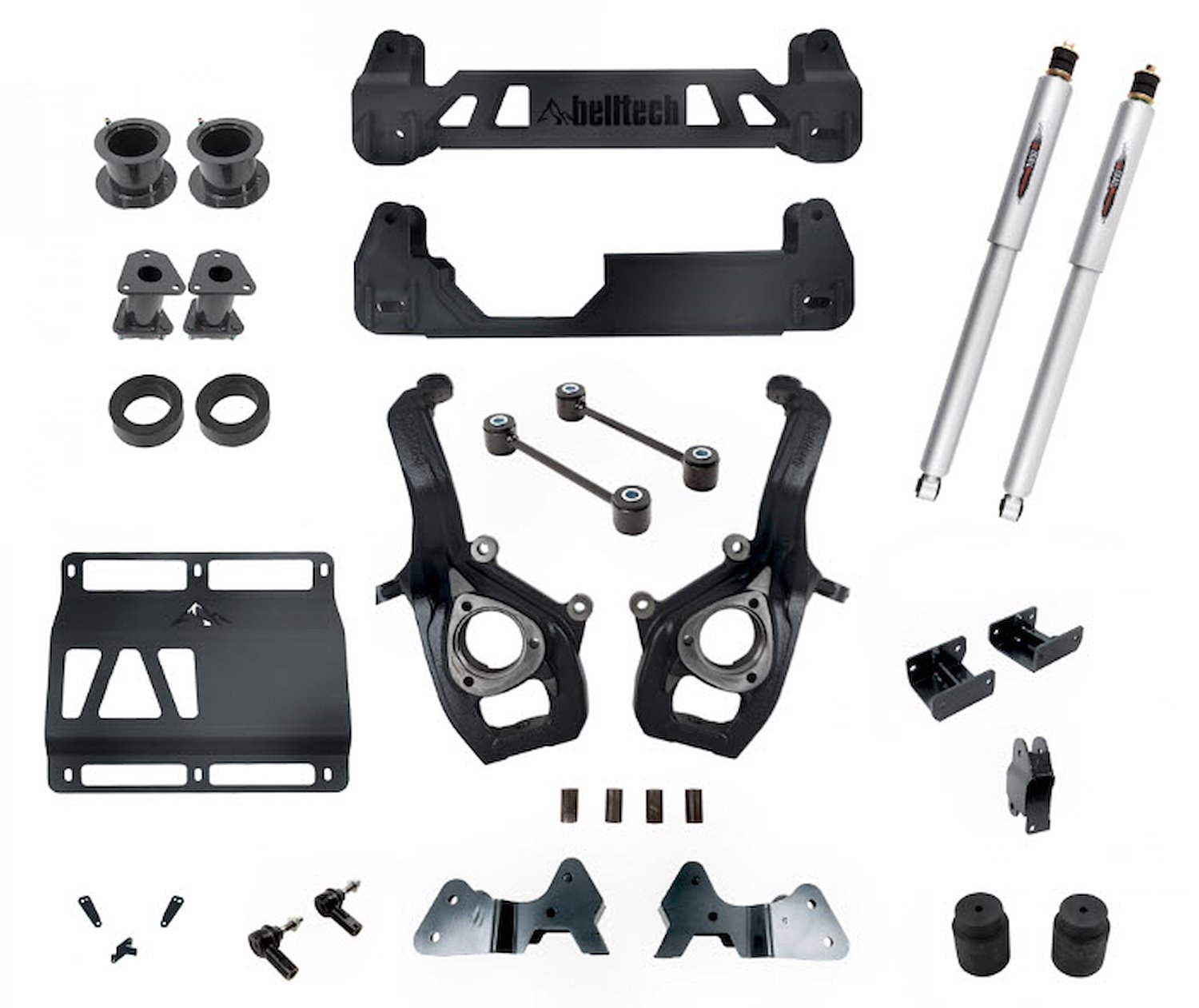 153713BK 7 in. Suspension Lift Kit Fits Select