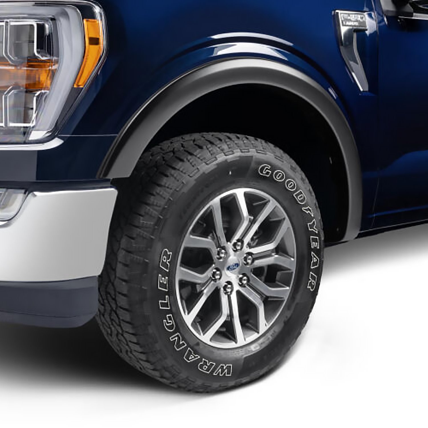OE-Style Front Fender Flares for Select Ford F-150 Trucks - Matte Black Smooth Finish