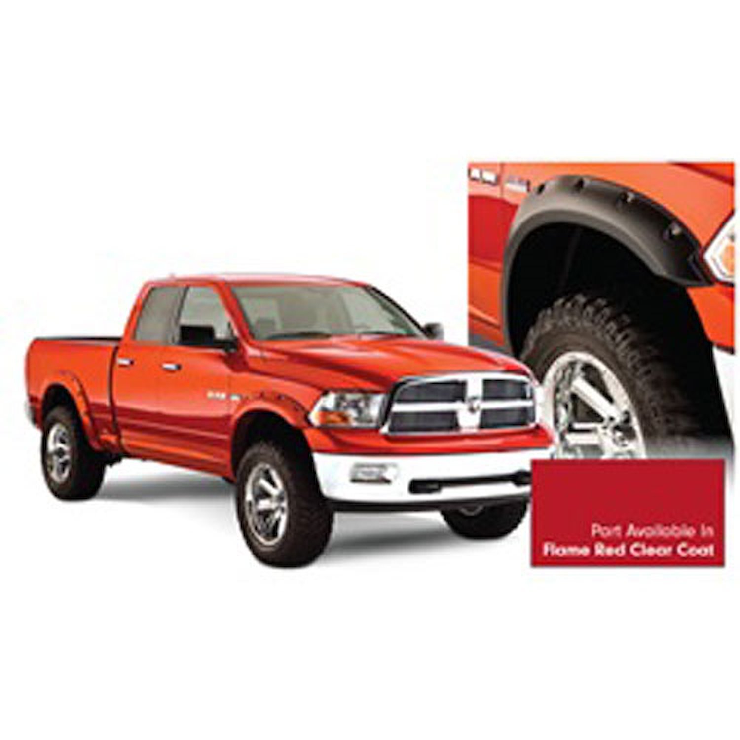 Pocket Style Fender Flares 2009-10 Dodge Ram 1500 Fleetside