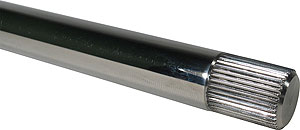 Steering Shaft 3/4-36 Splined POL SS 9.75-in Long 7/8 Spline Length