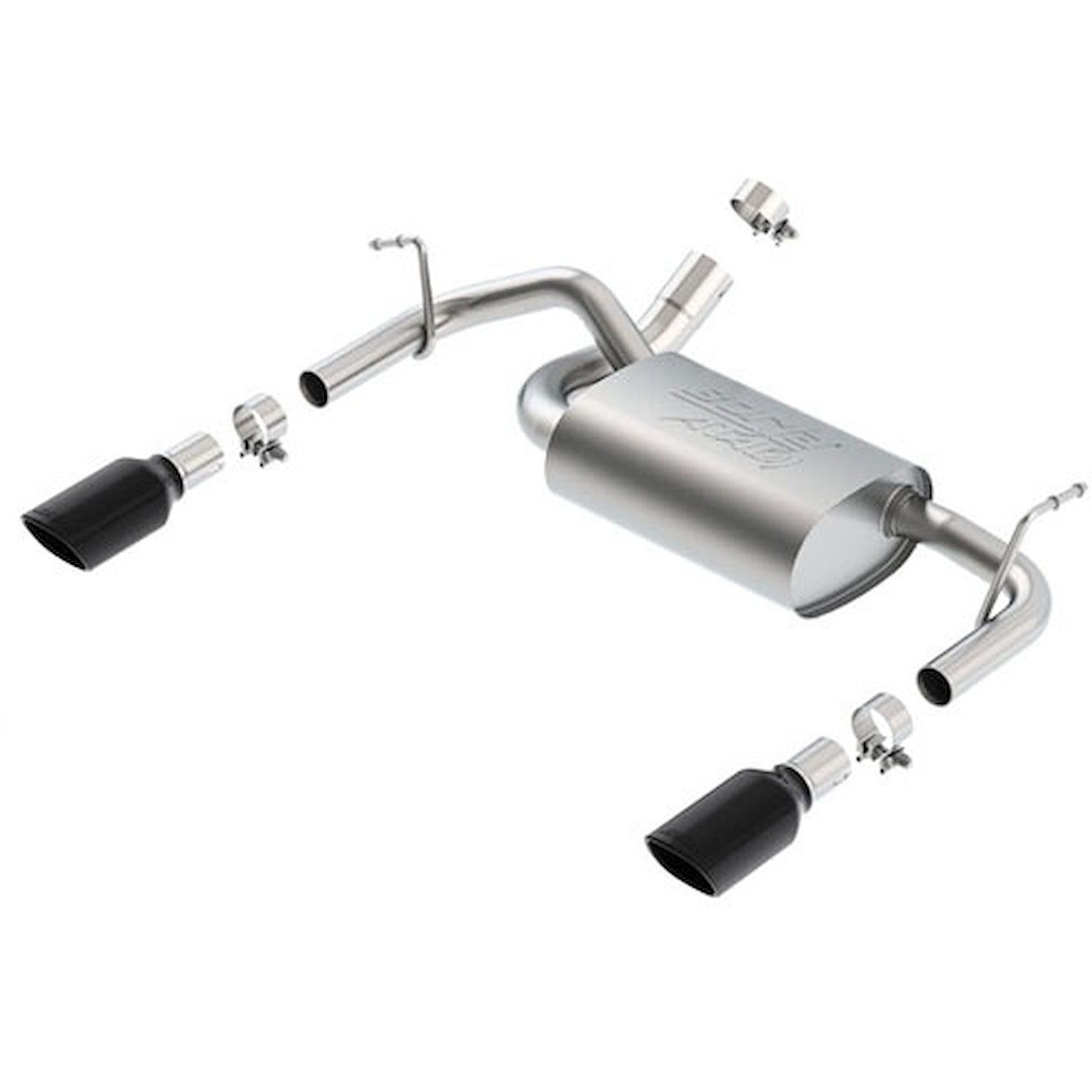 Rear Section Exhaust System 2012-2018 Jeep Wrangler JK