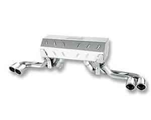 Cat-Back System Incl. Connecting Pipes/Mufflers/Tips/Mounting Hardware/3.5 in. Round