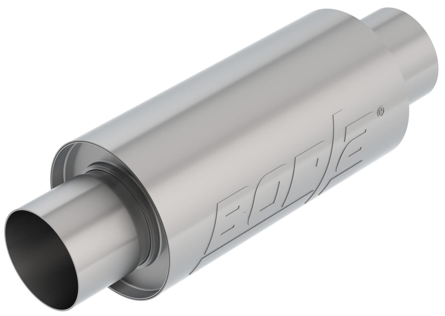 Borla Universal Resonator Muffler - 3 in. In/Out Tubing - Without Notch