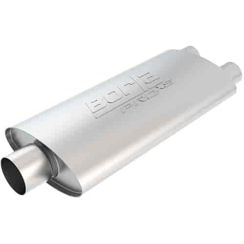 Pro XS Muffler In/Out: 3" Center In/Dual 2-1/4"