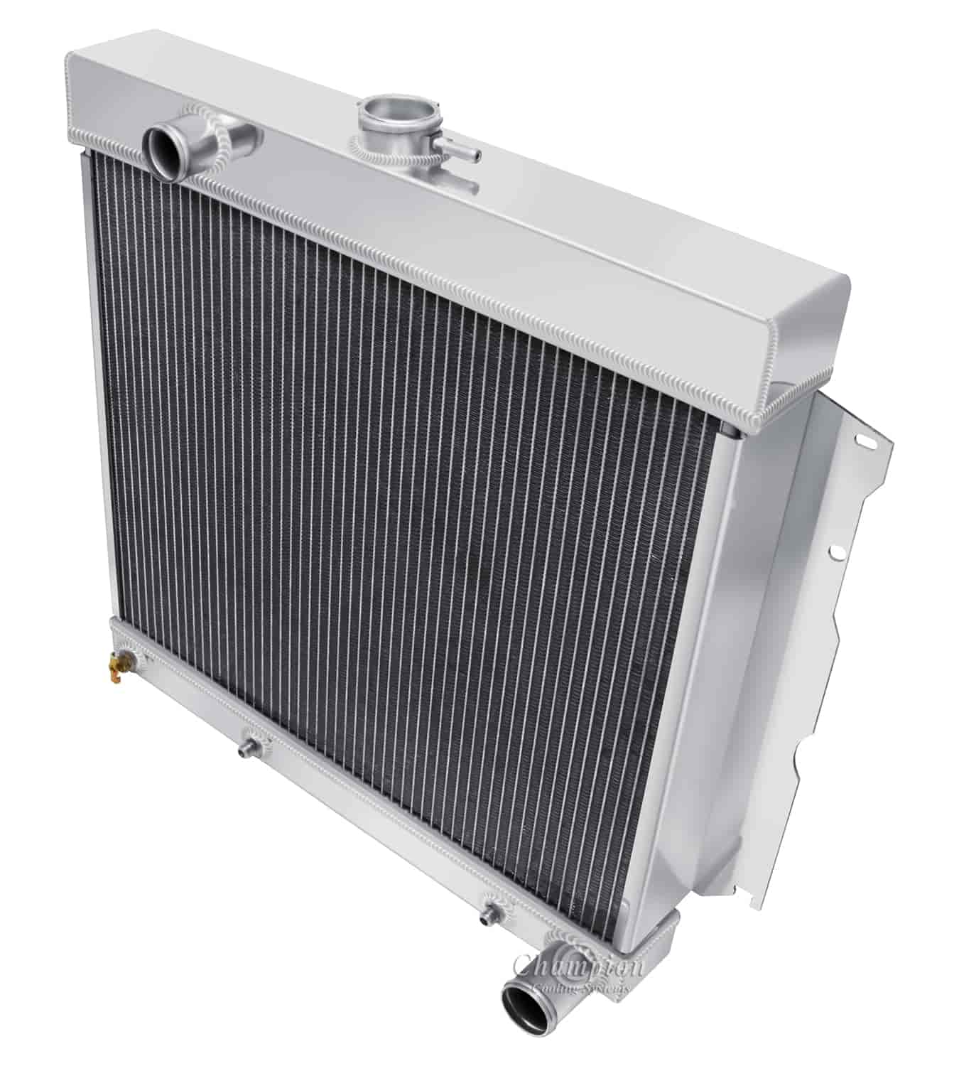 Champion Cooling Systems CC1635LP: All-Aluminum 3-Row Radiator | 1963-1967  Mopar Small Block 318/340/360 V8 - JEGS