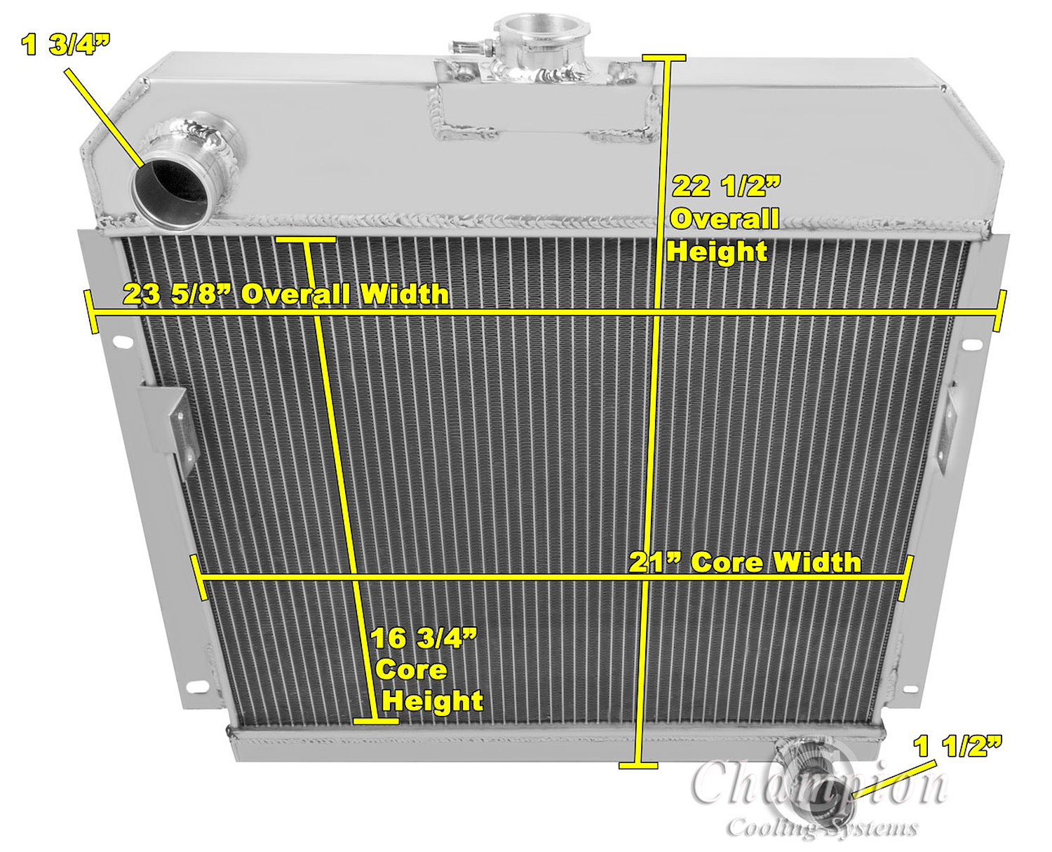 All-Aluminum Radiator 1953-1954 Dodge