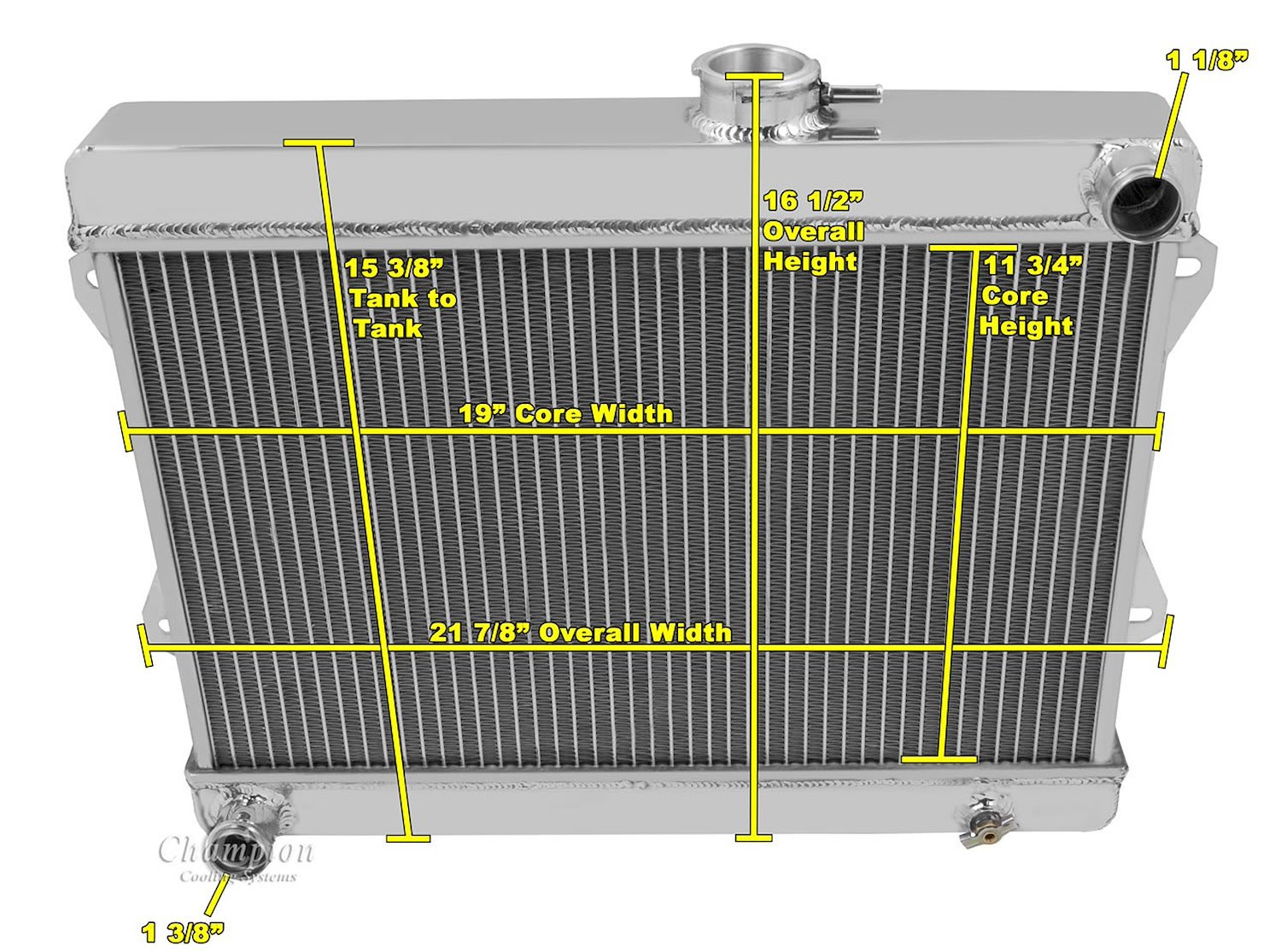 All-Aluminum Radiator 1972-9175 Jensen Healey