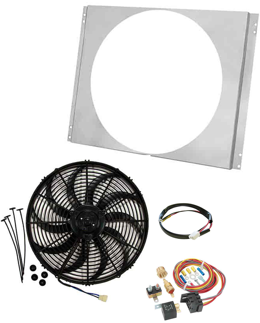 Aluminum Shroud and Fan Kit for 1967 Ford Galaxie