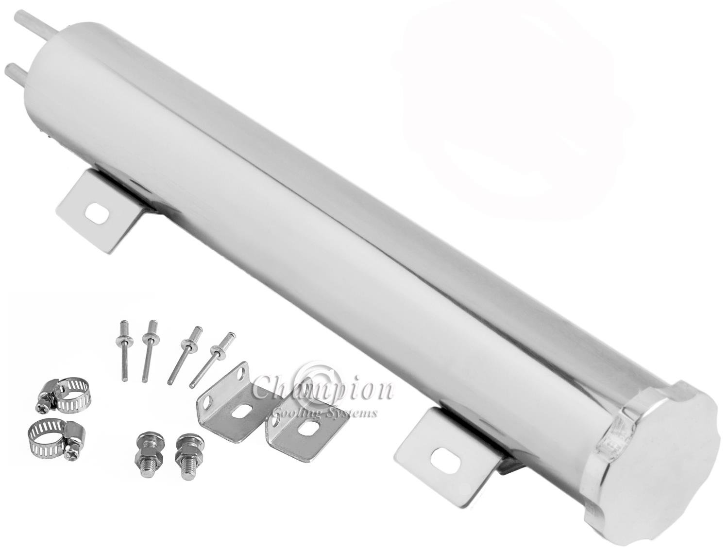 Radiator Overflow Tank 2 in. D x 13 in. L - Polished Finish