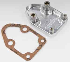 Fuel Pump Block-Off Plate - Clear Small Block Plate Chevrolet