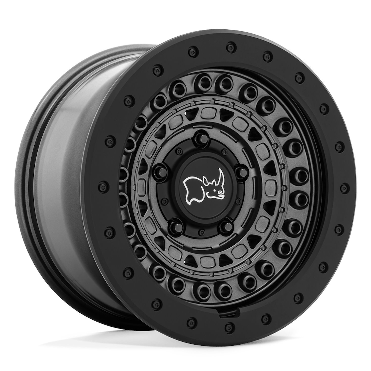 1785BCD-45127G71 BARRICADE Wheel [Size: 17" x 8.50"] Gun Black w/Black Rock Guard
