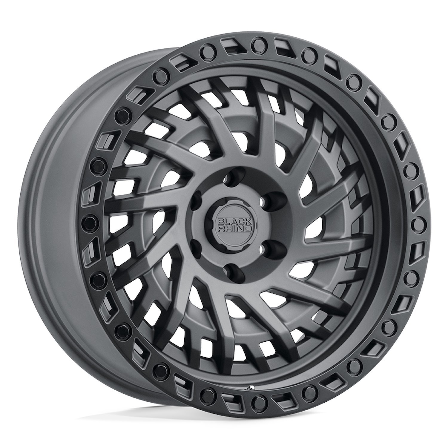 1790SHD006140G12 SHREDDER Wheel [Size: 17" x 9"] Matte Gunmetal w/Black Ring