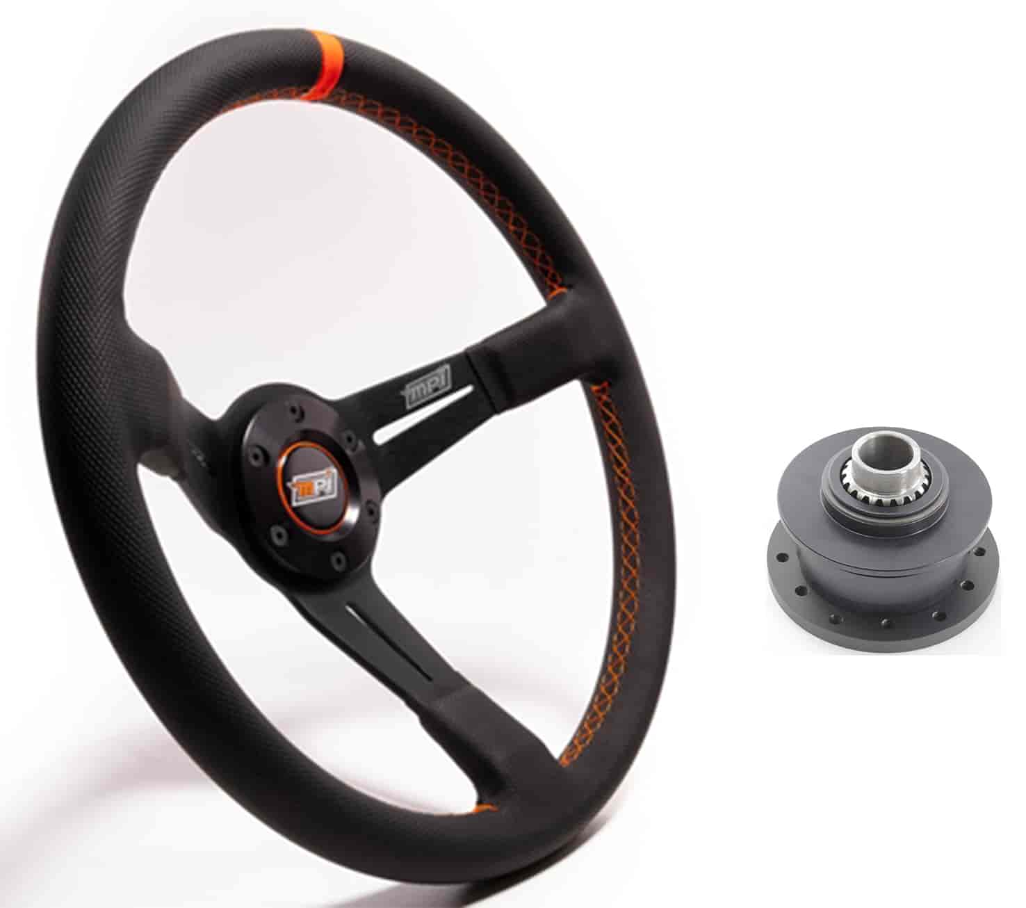 Track Day/Drifting 14 in. Steering Wheel Kit w/Quick-Release