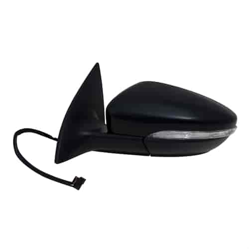 OEM Style Replacement Mirror for 09-12 VOLKSWAGEN Passat CC Coupe textured black w/PTM cover w/turn