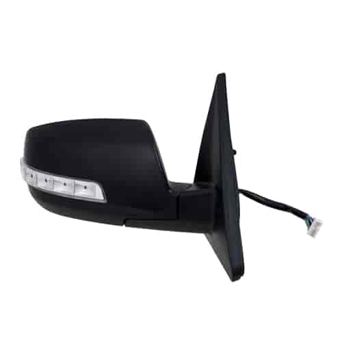 OEM Style Replacement Mirror for 11-15 KIA Sorento textured black w/PTM cover w/turn signal memory p