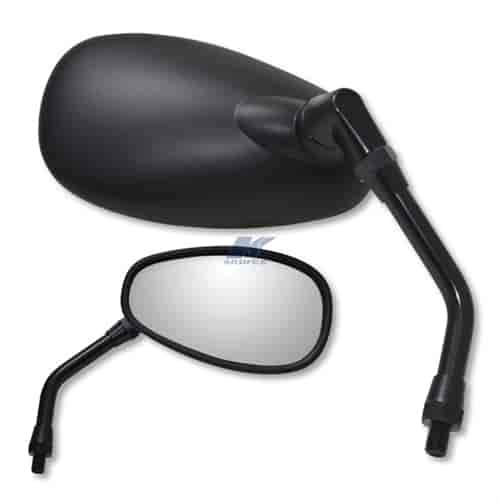 Matte black American universal mirror