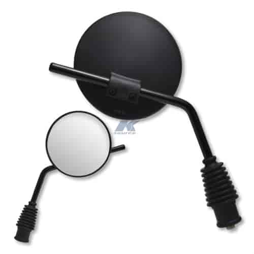 Black universal dual sport mirror 10mm