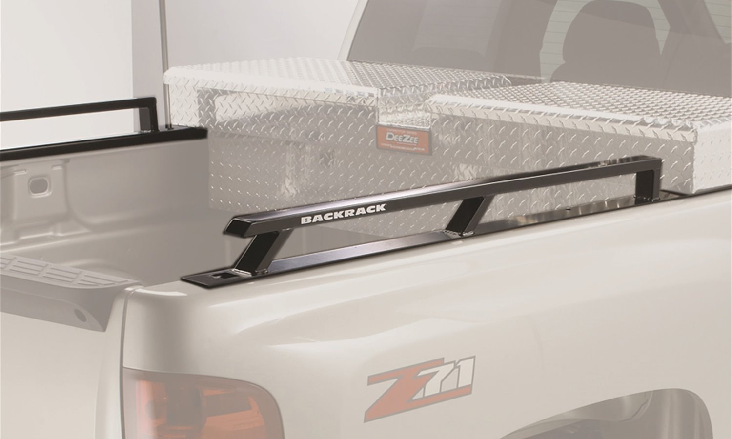 Truck Bed Side Rail, 2017-2022 Ford Super-Duty; 6.1 ft. Bed, For use w/ 21 in. Toolbox