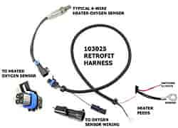 Heated O2 Sensor Retro Kit Early 1 Wire