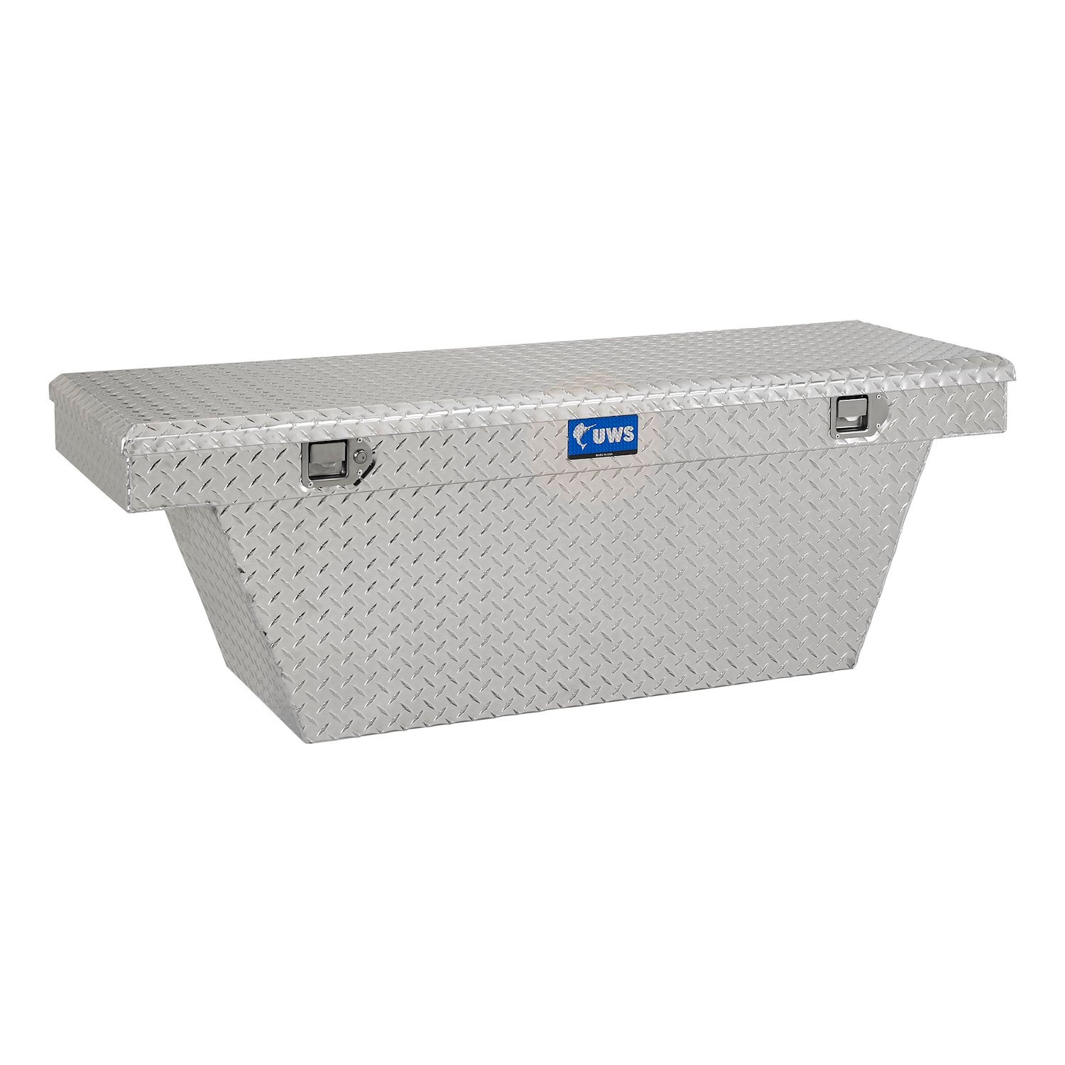 63 in. Angled Crossover Truck Tool Box [Bright Aluminum]