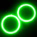 1244-004 LED Waterproof Fog Halo Kit, Green