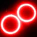 1249-003 LED Waterproof Fog Halo Kit, Red