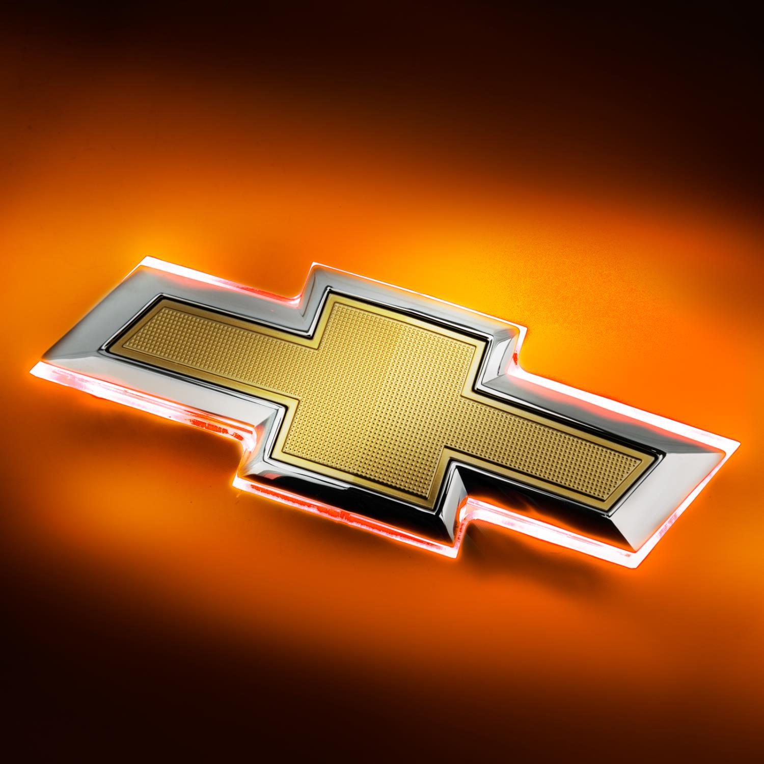 Illuminated Emblem Rear Chevy Bowtie for 2016-2019 Chevy Camaro - Dual Intensity - Amber