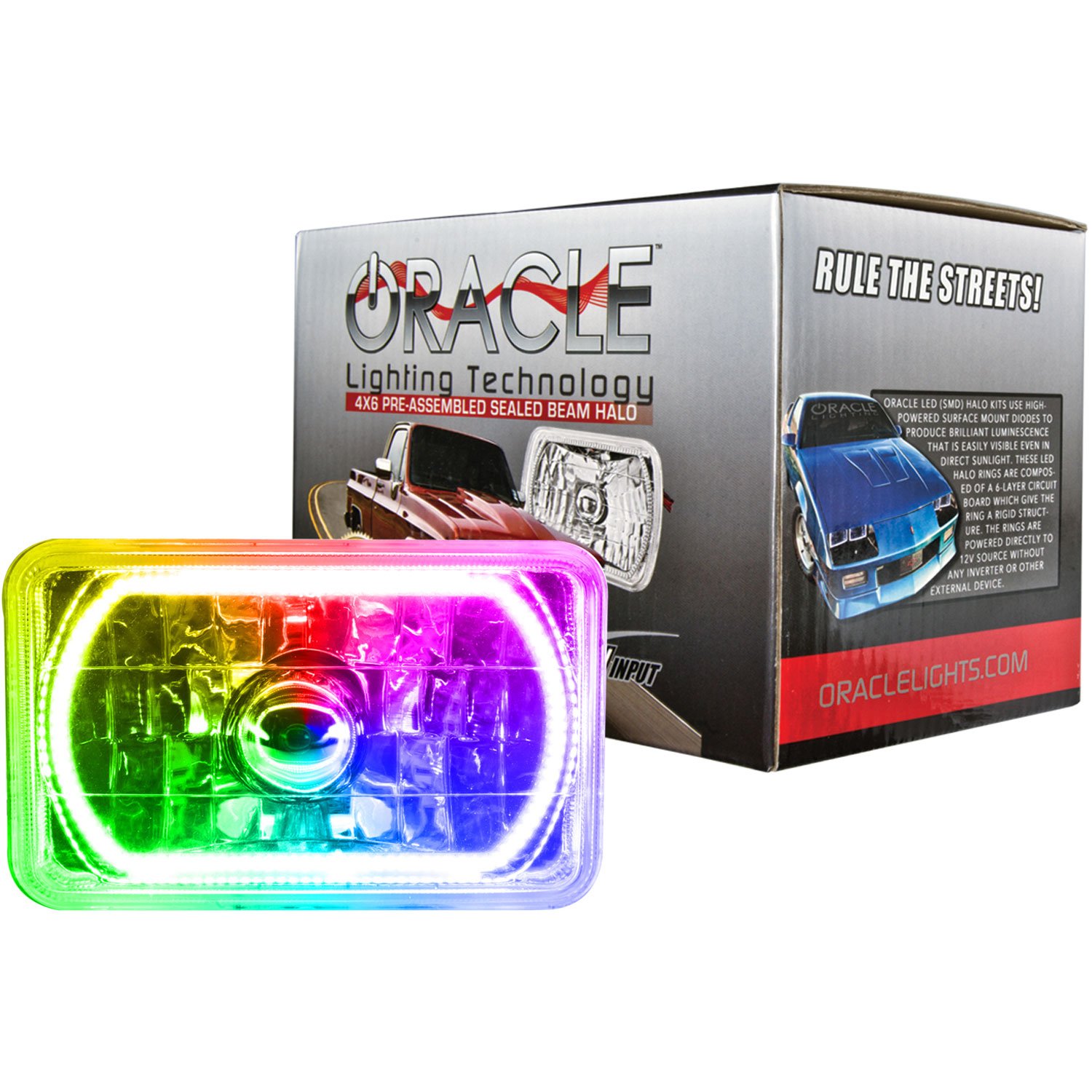 6909-333 Pre-Installed Lights 4x6 in. Sealed Beam| ColorSHIFT - JEGS