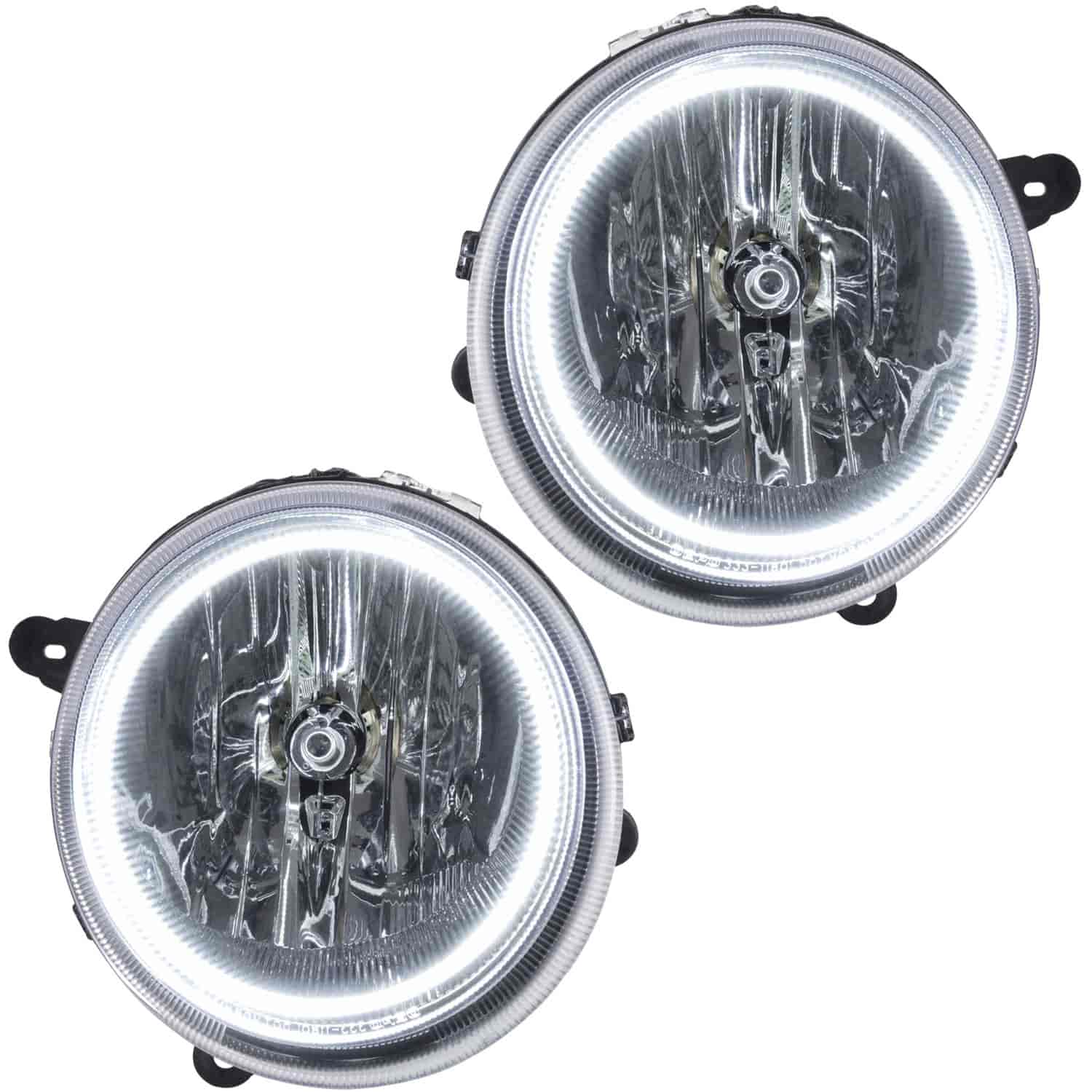 LED HALO Headlight Assembly Comes with preinstalled white LED Halos